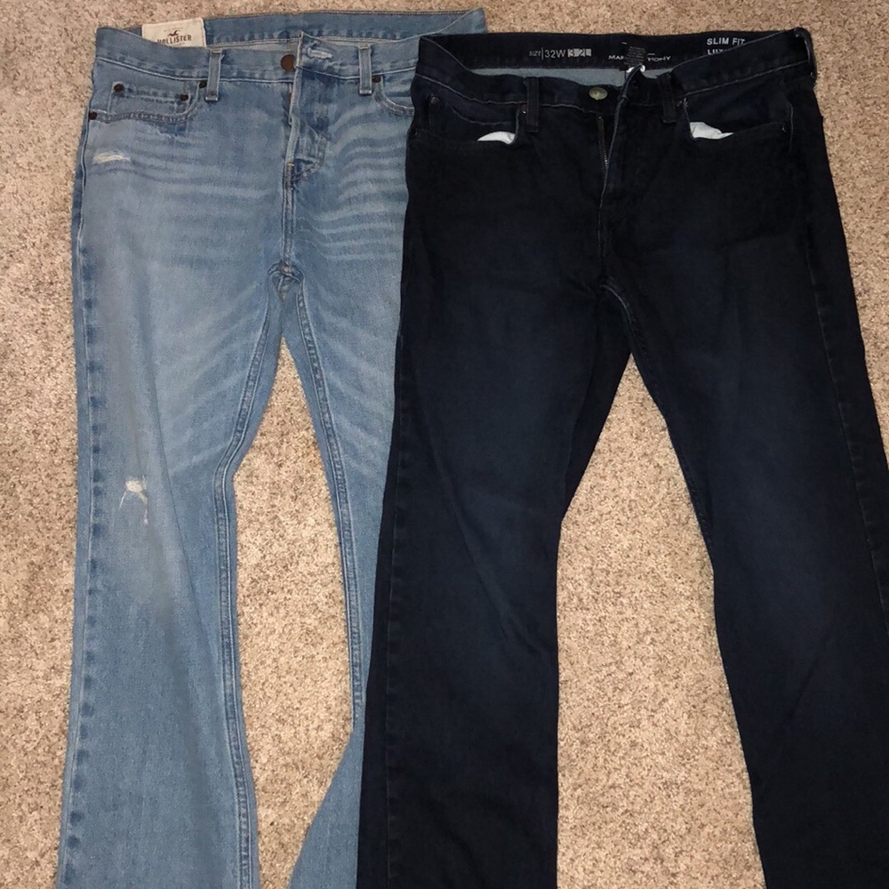 Men’s Hollister and Marc Anthony Jeans